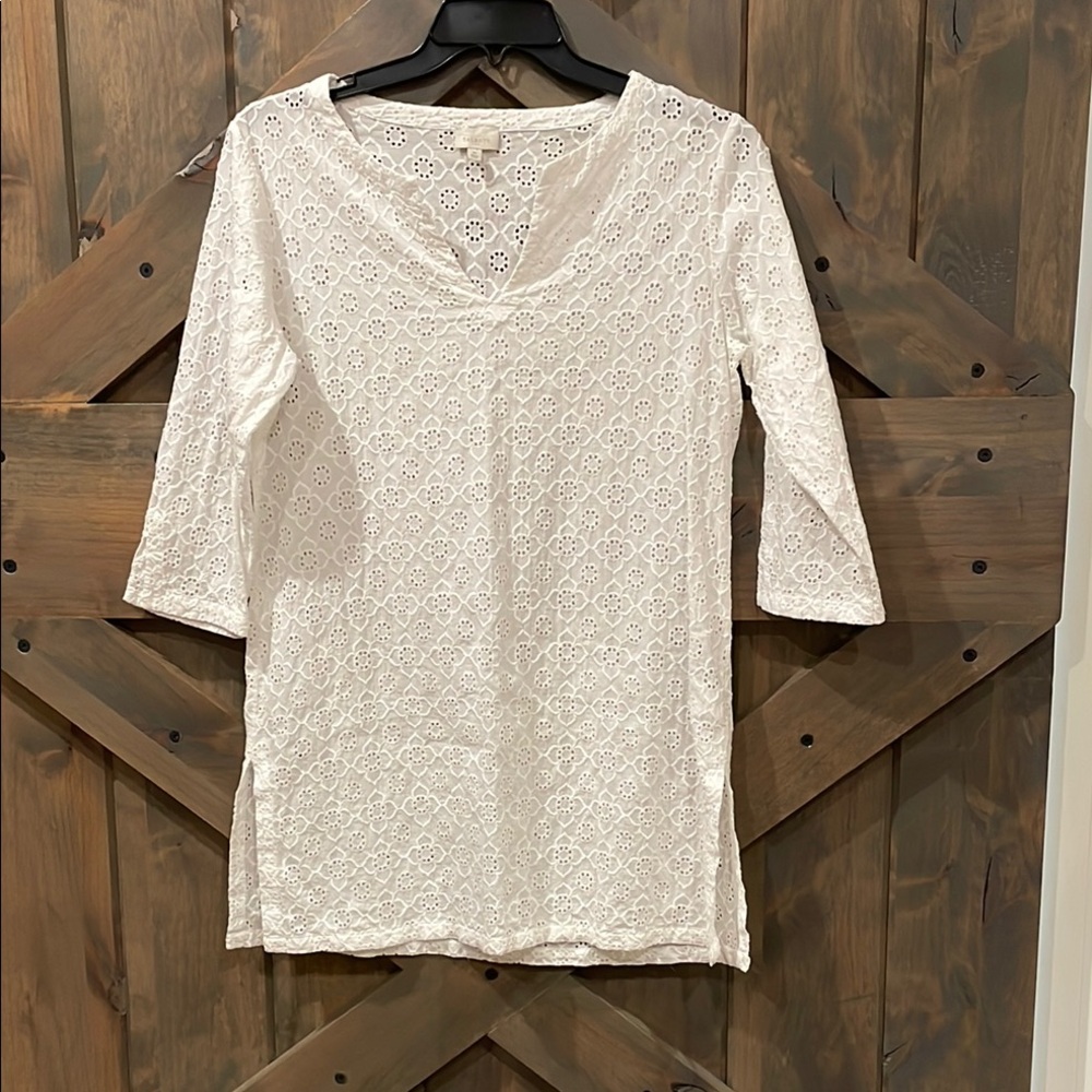 Talbots White Eyelet Women's coverup